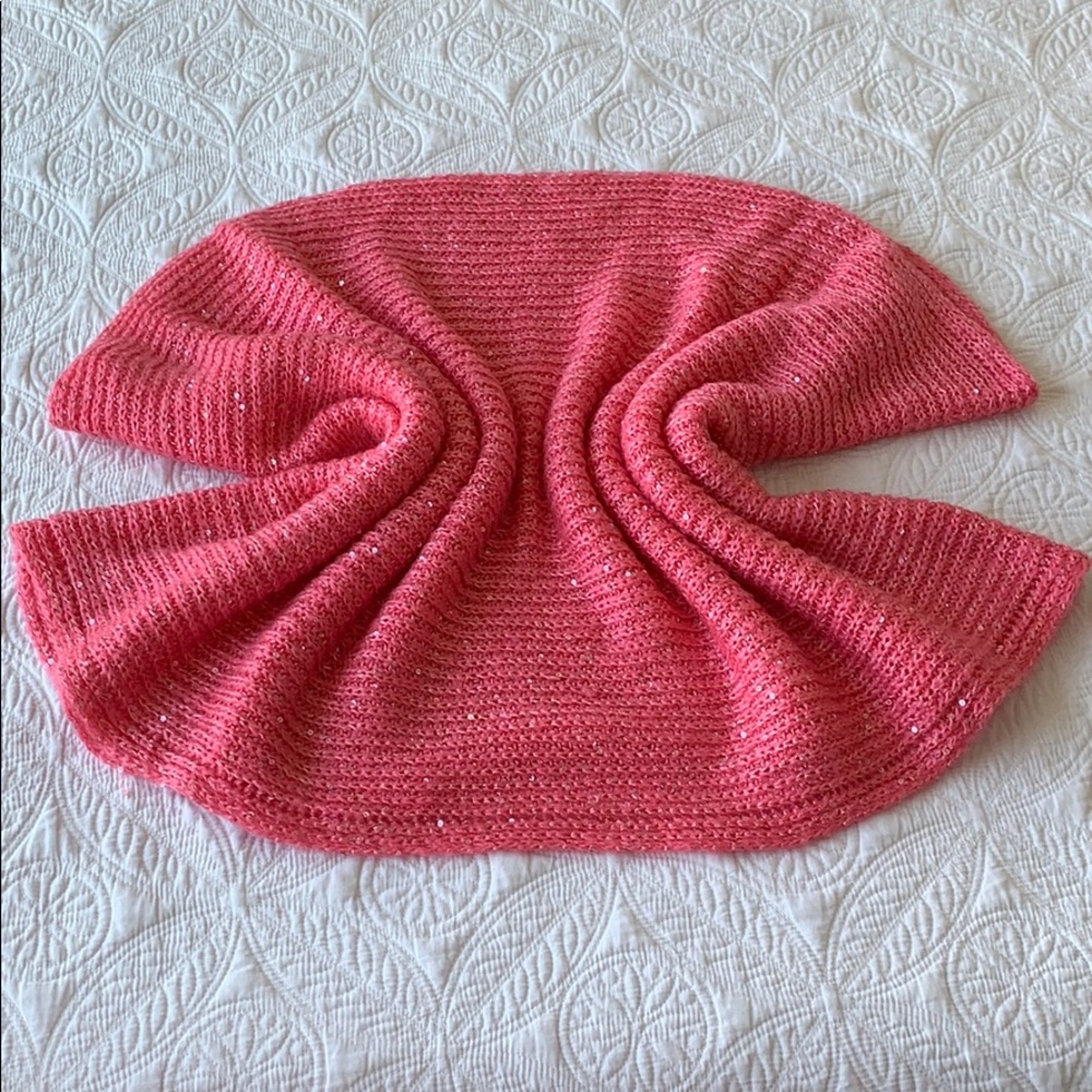Big loop scarf pink